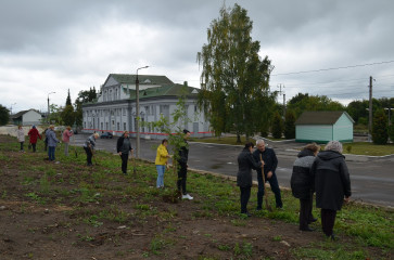 более 80 саженцев высадили в сквере у железнодорожного вокзала - фото - 5